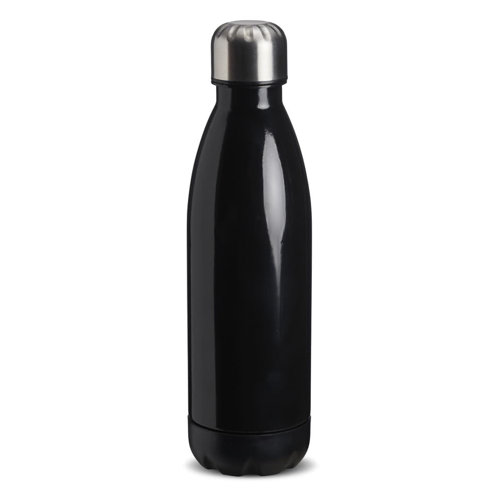 Garrafa térmica inox preta para brindes corporativos