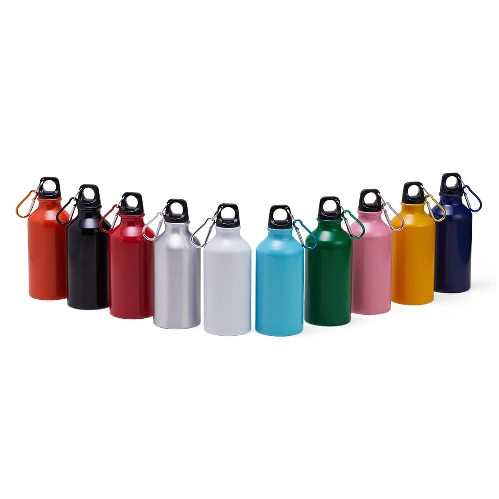 Squeezes de alumínio em diversas cores para brindes de equipe