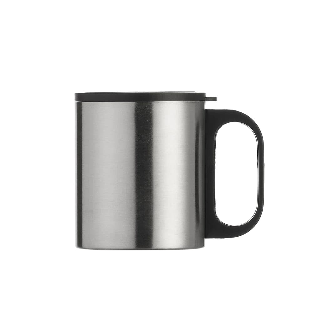 Caneca em inox de 180 ml com alça da Casa das Lembrancinhas em Goiânia